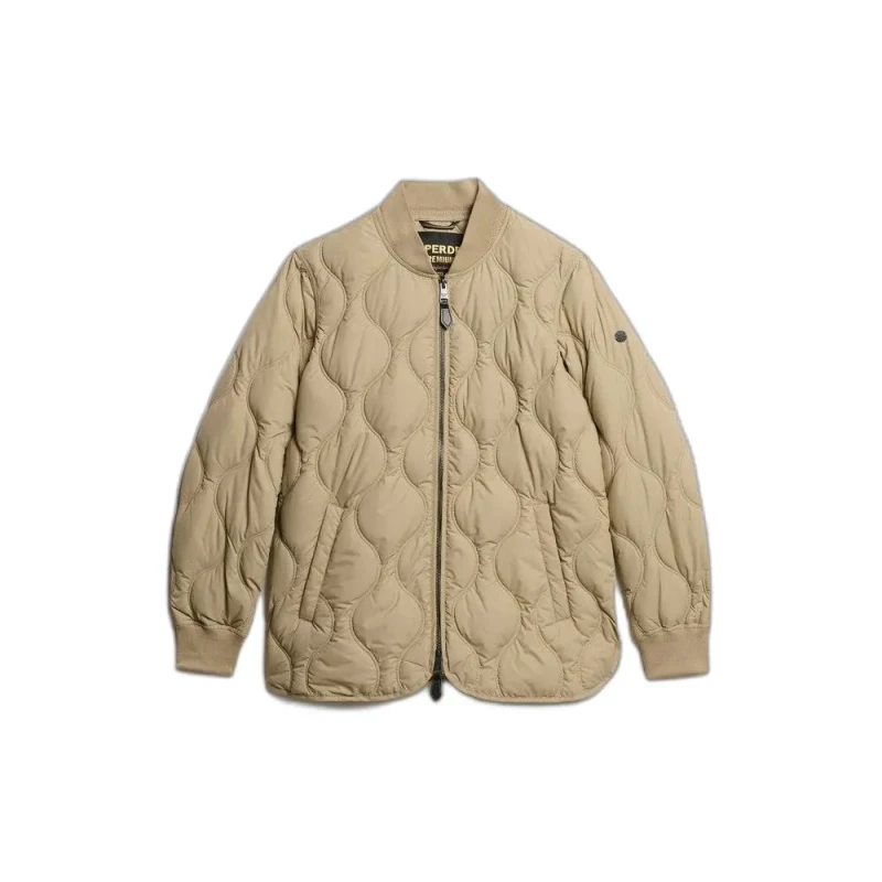 Image of Superdry Womens down jacket Superdry Beige Female XS