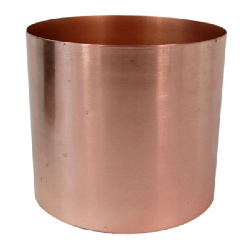 Image of Leaf 18cm Leaf Modern Metal Planter Copper unisex