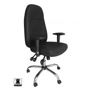 image of Babylon 24 Hour Operator Chair Leather Black 49491ET