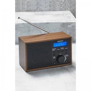 Image of Daewoo Compact Wooden DAB/FM Radio