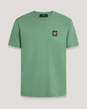 image of Belstaff Badge Logo T-Shirt In Graph Green - Size M