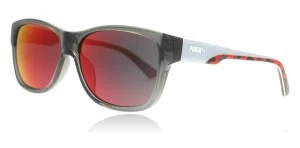 Puma PU0004S Sunglasses Grey Red 004 49mm