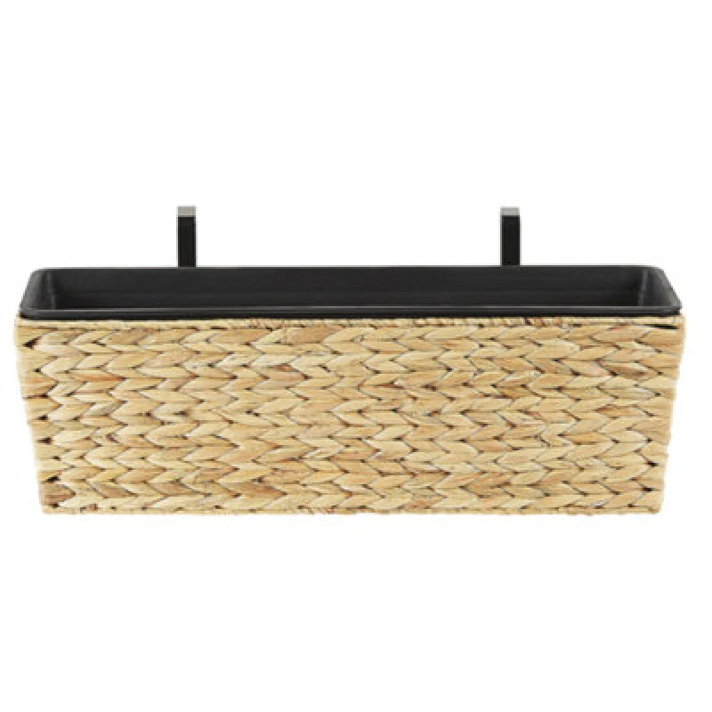 Image of Beliani Plant Pot Kawala Water Hyacinth 60 Cm Sand Beige