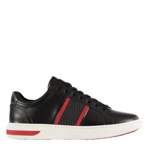 Image of Ed Hardy Hardy Blade Trainers - Black/Blk/Red