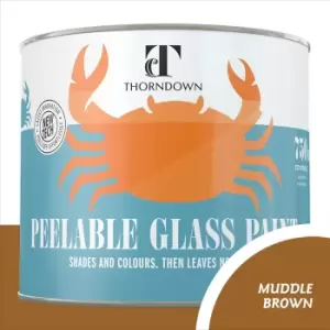 Image of Thorndown Muddle Brown Peelable Glass Paint 750ml