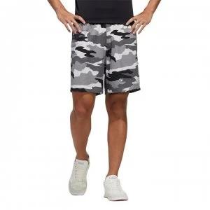 image of adidas Mens Fast And Confident Print Shorts - Black