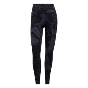 Image of adidas Optime Superher Training 7/8 Tights Womens - Blue