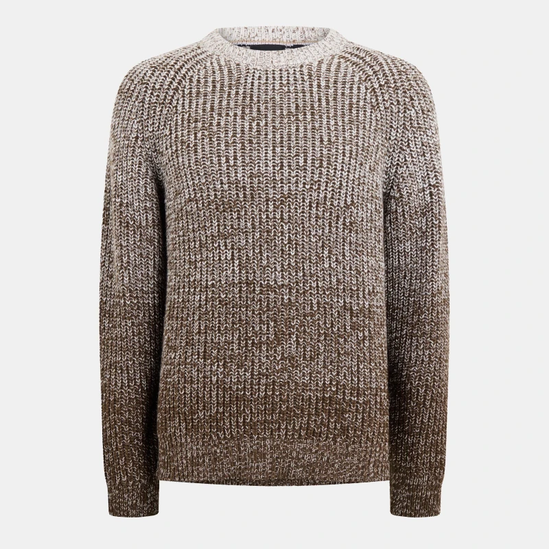 Image of Boss Mens H-Ezrano Structured Crew Neck Jumper Open White male Small