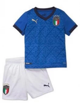 Puma Junior Italy Euro 2021 Mini Kit, Blue, Size 2-3 Years