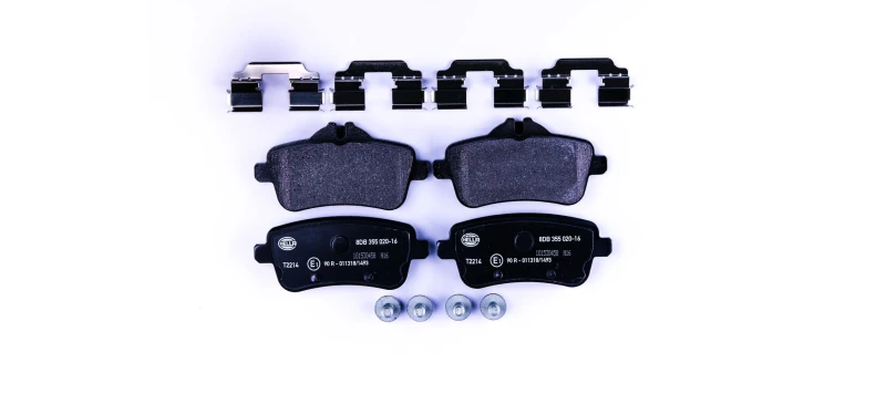 Image of HELLA Brake pad set HELLA 8DB 355 020-161