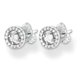 THOMAS SABO Silver Cubic Zirconia Small Round Cluster Stud...