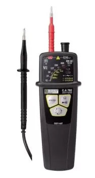 Image of Chauvin Arnoux CA 762, LED Voltage tester, 690 V ac, 750V dc, Continuity Check, Battery Powered, CAT IV