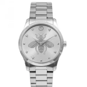 image of G-Timeless watch 38mm Quartz Silver Dial Mens Watch