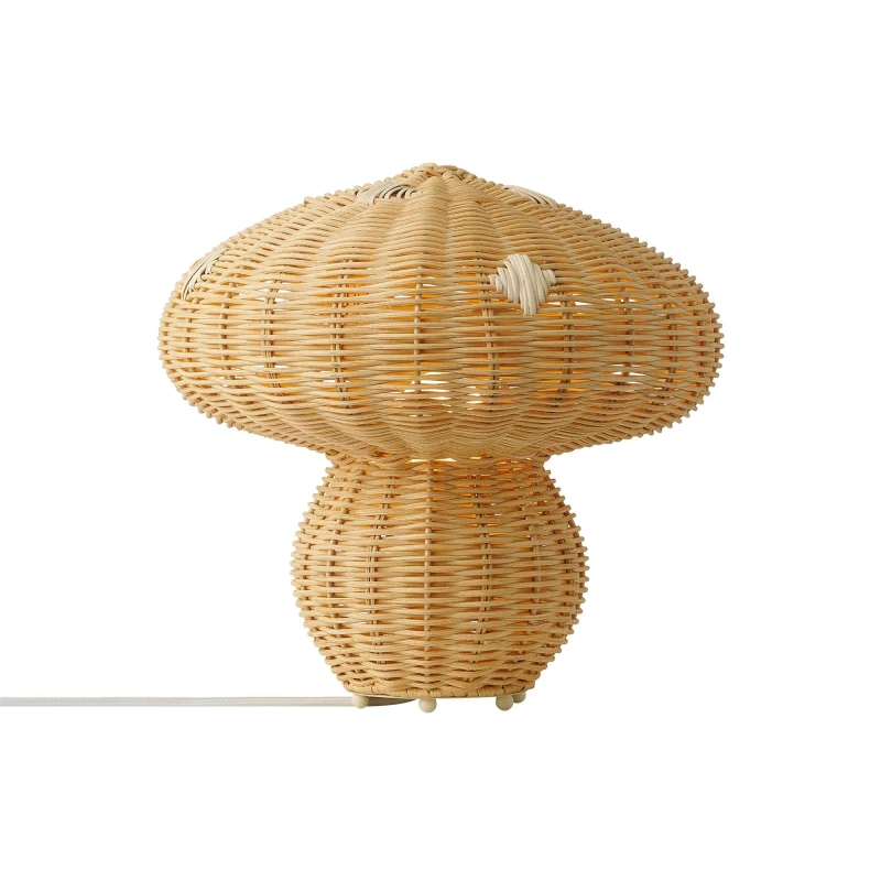 Image of Nordlux Allie Indoor Table Lamp Brown Rattan E27 Hand made - Mains Powered, IP20 Brown Unisex