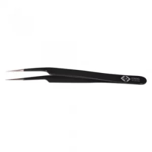 image of CK Precision ESD Tweezers Oblique Fine Smooth Tips