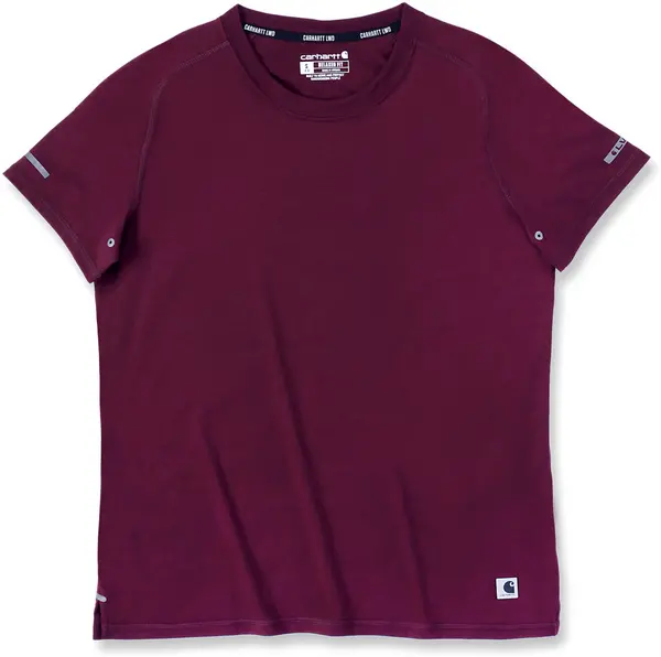 Image of Carhartt Relaxed Fit Ladies T-Shirt, red, Size XS for Women