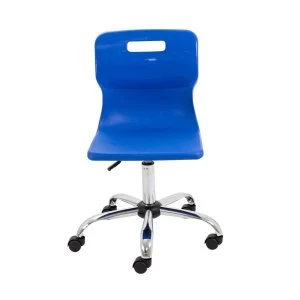 image of TC Office Titan Swivel Senior Chair with Castors 435-525mm, Blue