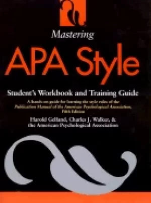 Image of mastering apa style students workbook and training guide fifth edition
