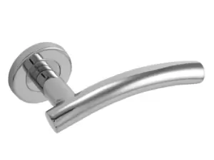 Image of Eclipse J34405 SSS 19mm Arched Door Handle Set Fire Rated Stainless Steel