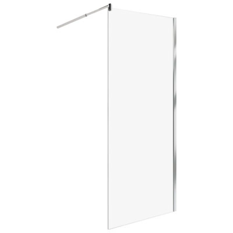 Image of Beliani Shower Screen Ahaus 800 X 1900 mm Silver
