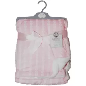 Image of Unisex Baby Wrap Blanket (One Size) (Pink) - Pink - Snuggle Baby