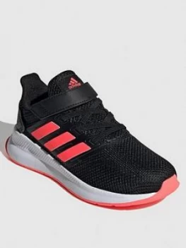 Image of Adidas Runfalcon Childrens Trainers - Black/Pink