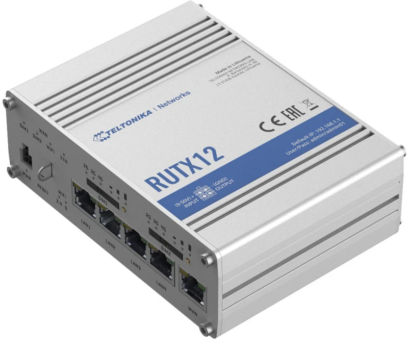 Image of TELTONIKA NETWORKS RUX12 (EU) 4G LE Dul C6
