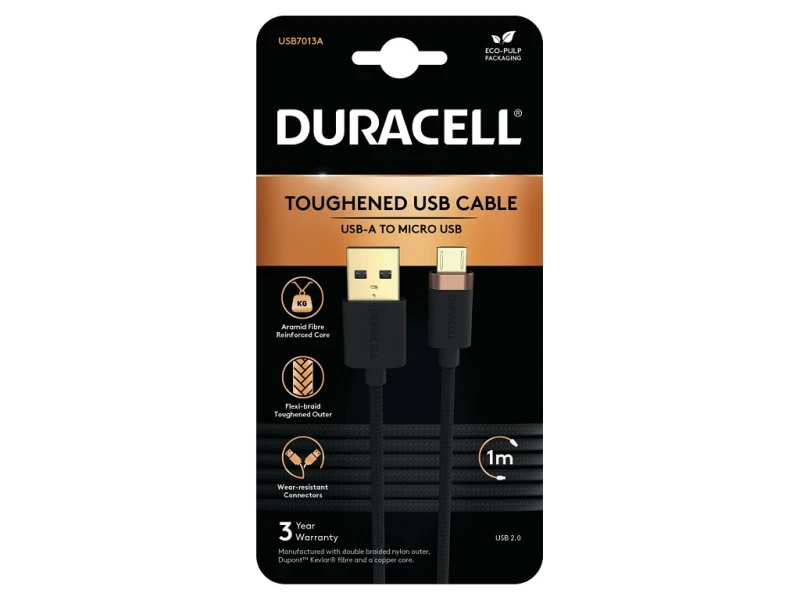 Image of Duracell USB7013A USB cable Black