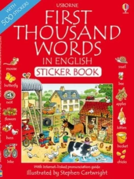 Image of First 1000 Words in English Sticker Book by Heather Amery Book