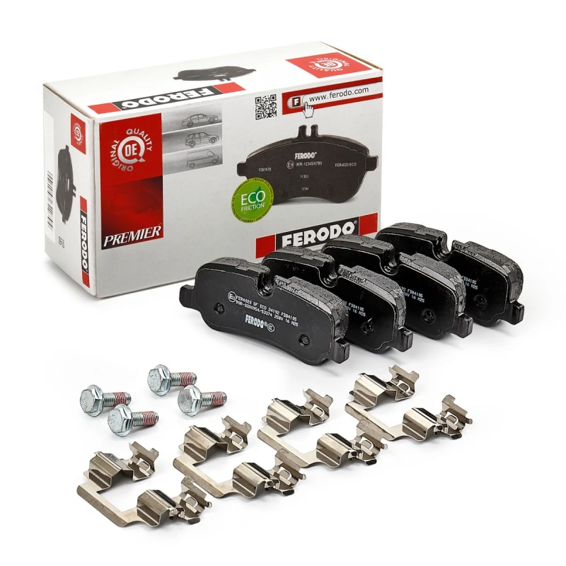 Image of FERODO FDB4105 Brake pad set prepared for wear warning indicator, with accessories, with brake caliper screws Brake Pad Set,disc brake (402)