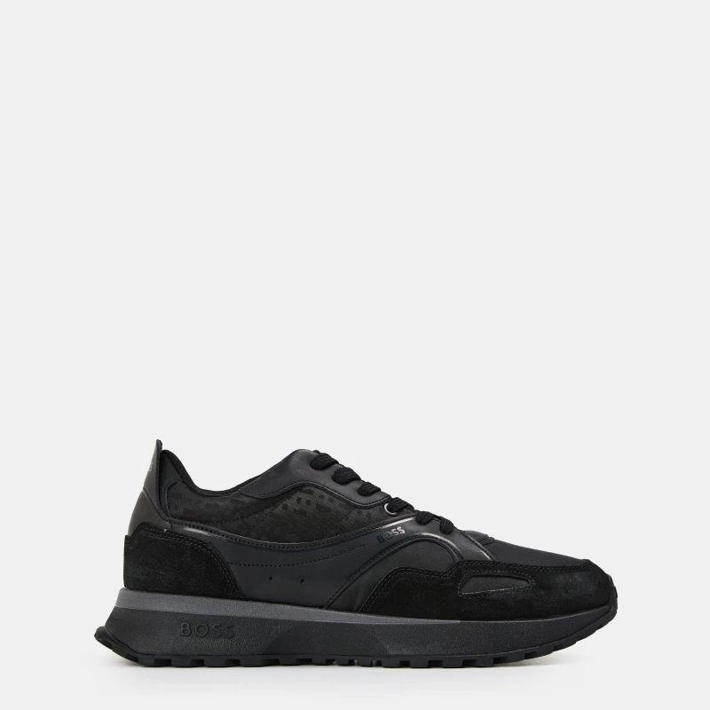Image of Boss Mens Jonah Runners Low-Top Trainers Black male 8 (42)