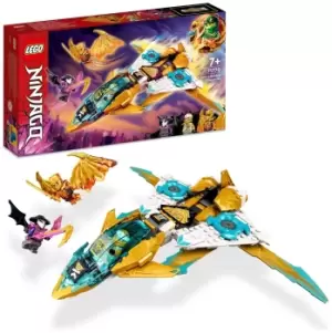 image of LEGO NINJAGO Zane's Golden Dragon Jet Plane Toy Set 71770