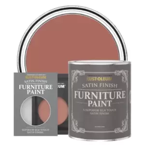 Image of Rust-Oleum Satin Furniture & Trim Paint - SALMON - 750ml