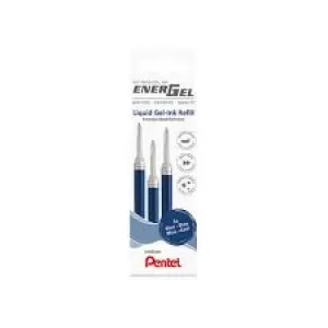 Image of Pentel ENERGEL REFILL WALLET BLU PK3
