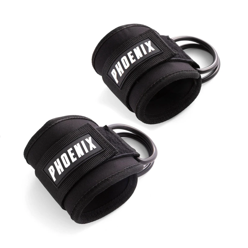 Image of Phoenix Fitness Pair Of Adjustable Ankle Straps For Cable Leg Workouts