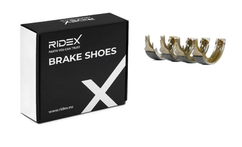 Image of RIDEX 70B0120 Brake Shoes Rear Axle, Ø: 270mm, without lever Brake Shoe Set (70)