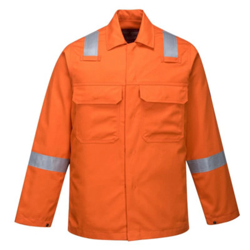 Image of BizWeld Iona Heat Resistant Jacket BZ13ORRXXXL Colour: Orange
