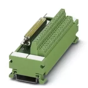 image of Phoenix Contact, 37 Pole D-sub Connector, Male Interface Module, DIN Rail Mount