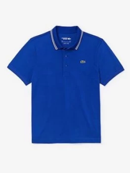 image of Lacoste Sport Tipped Polo Shirt, Blue, Size XL, Men