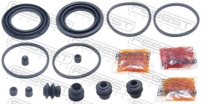 Image of FEBEST 0275-E11JPPF Brake Caliper Repair Kit Front Axle Repair Kit,brake caliper (405)