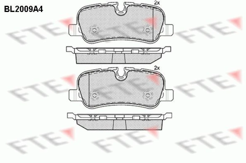 Image of Brake pad set FTE 9010594