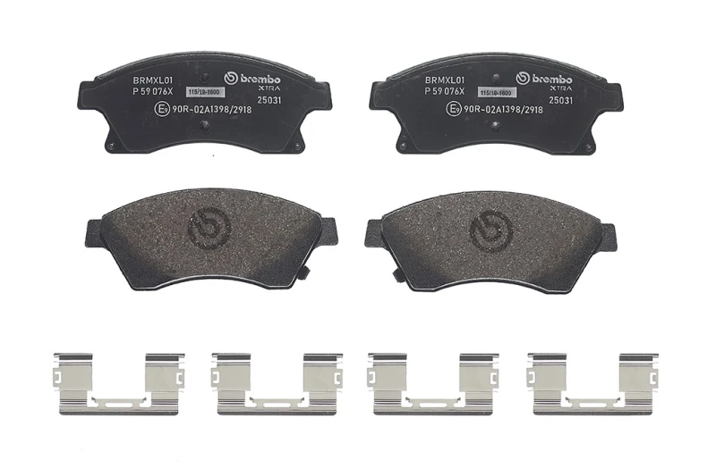 Image of BREMBO Brake pad set BREMBO P 59 076X