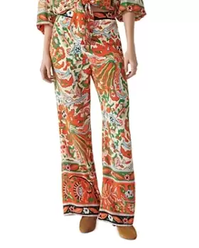 image of ba & sh Milou Floral Border Print Pants