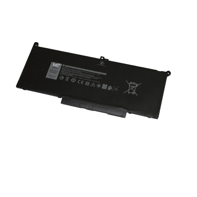 Image of BTI BTI 0DM3WC compatible 60Wh 4-cell battery for Dell Latitude 7280 7480 0DM3WC-BTI