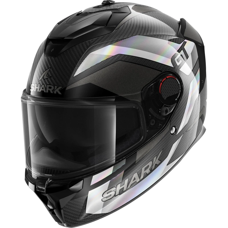 Image of Shark Spartan GT Pro Ritmo Carbon Helmet, black-silver, Size XL for Men