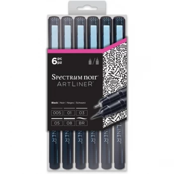 Spectrum Noir Artliner Black Pack of 6