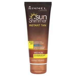 image of Rimmel Sunshimmer Water Resist Instant Tan Med Shimmer 125ml