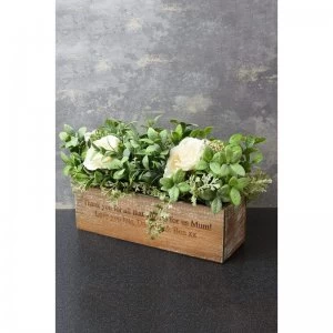 image of Personalised Artificial Flower Box