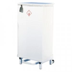 Slingsby Fire Retardant Sack Holder 64 Litre White Semi-Mobile 330328