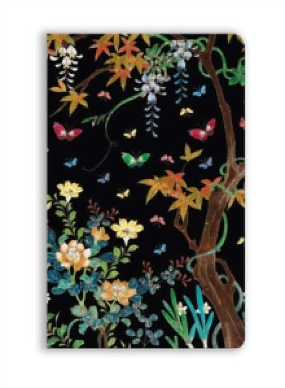 Image of Ashmolean Museum: Cloisonne Casket with Flowers and Butterflies (Soft Touch Journal) Notebook / blank book